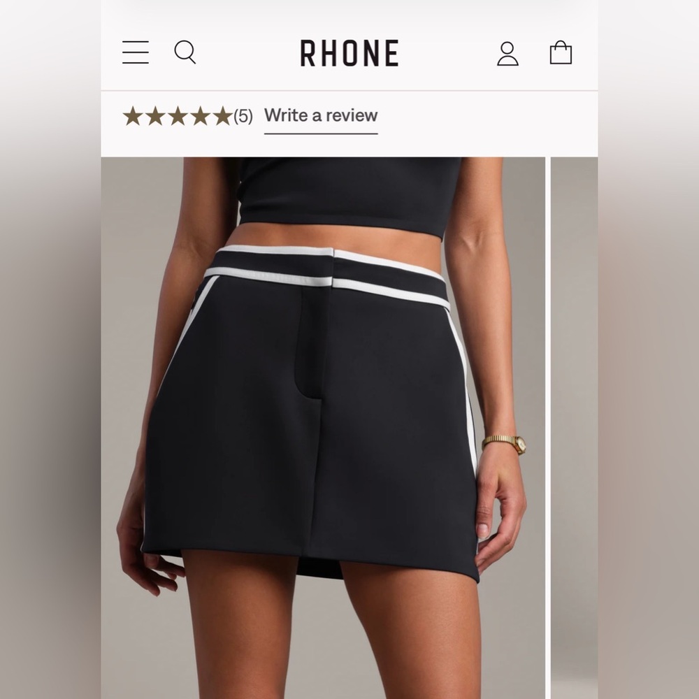 Last Chance RHONE Women's Black and White Skort with Shorts NWOT⛳️
